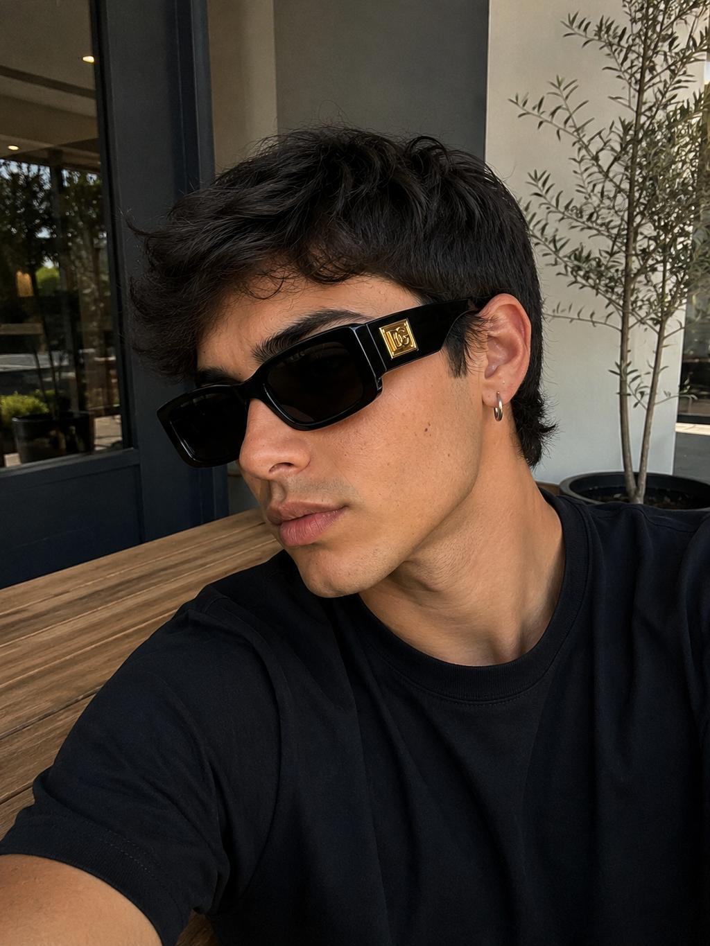 Lentes de Sol Black Oversize Luxury UV400
