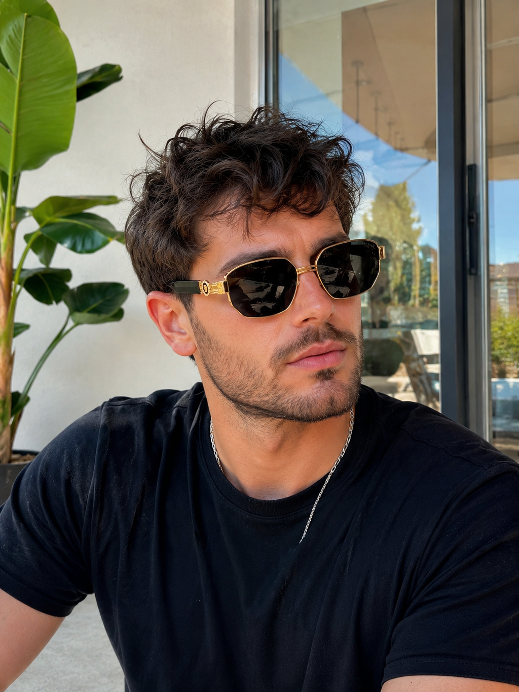 🕶️ Lentes de Sol Luxury Gold & Black – Estilo e Imparabilidad