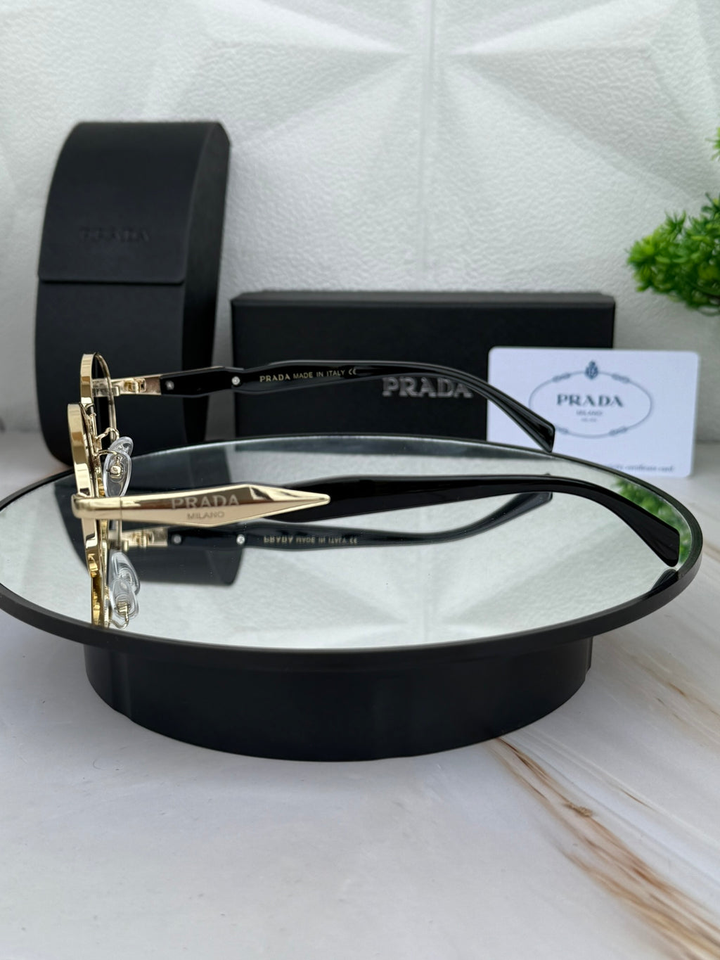 🕶 Lentes Ovalados Prada de lujo / Tendencia