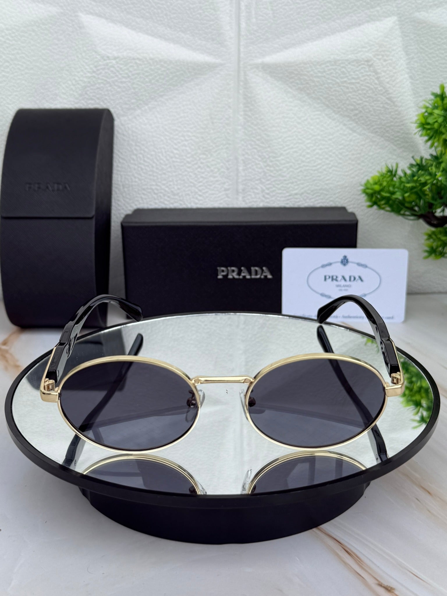 🕶 Lentes Ovalados Prada de lujo / Tendencia