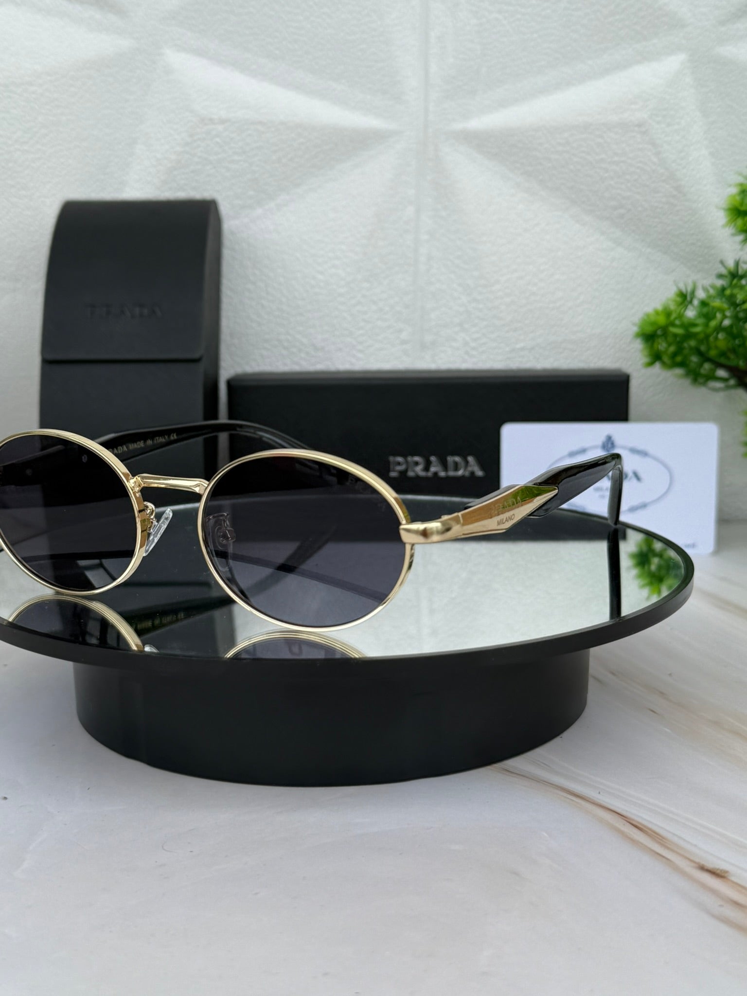 🕶 Lentes Ovalados Prada de lujo / Tendencia