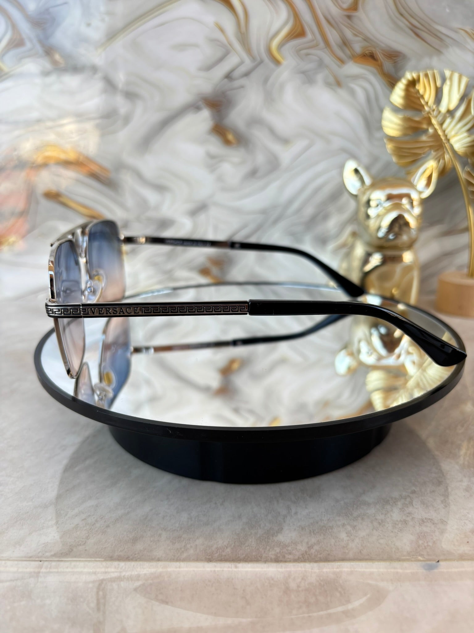 Lentes de Sol Versace Estilo Aviador Premium – Diseño Exclusivo con Detalle Medusa UV400 | Moda de Lujo