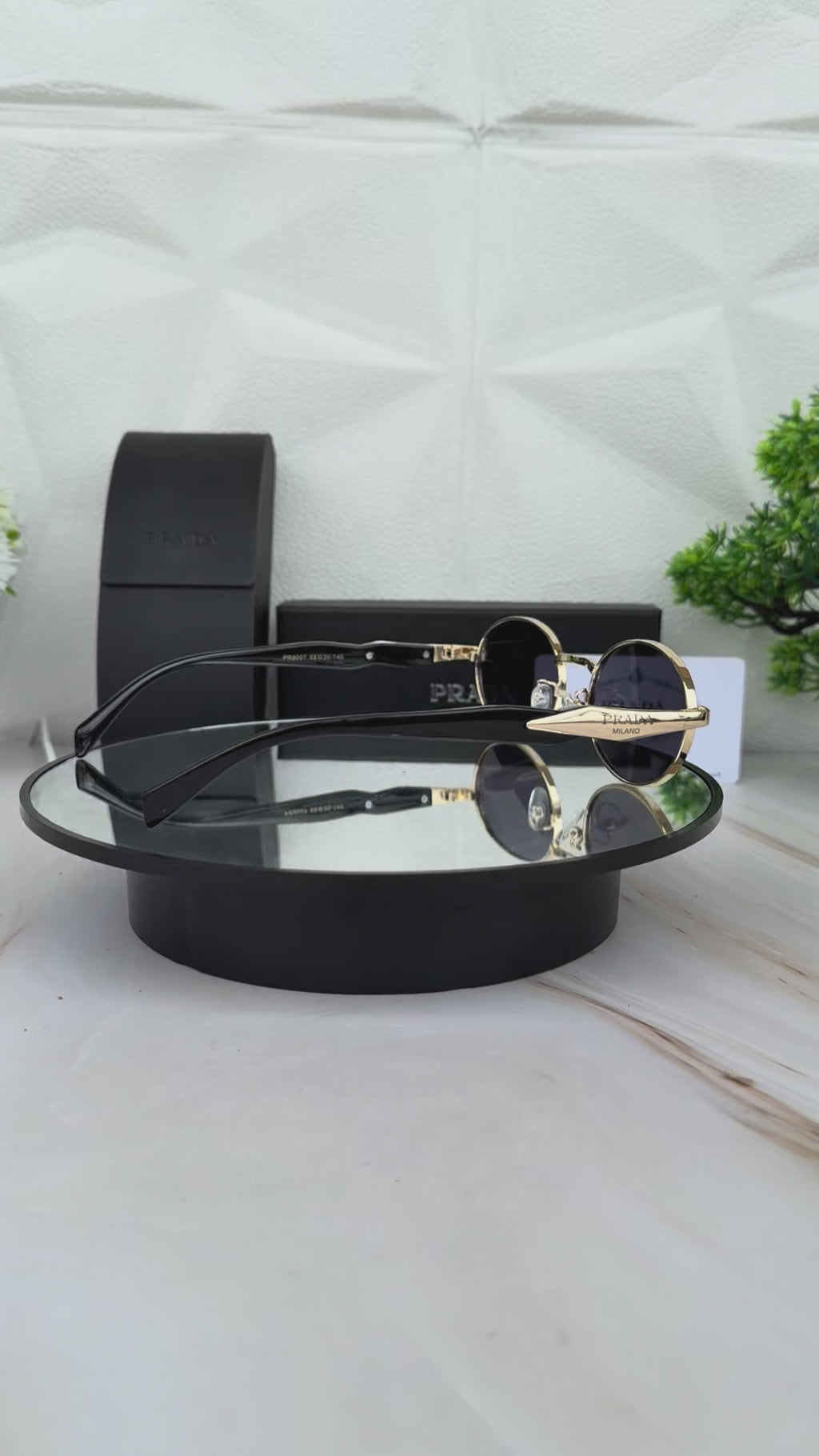 🕶 Lentes Ovalados Prada de lujo / Tendencia